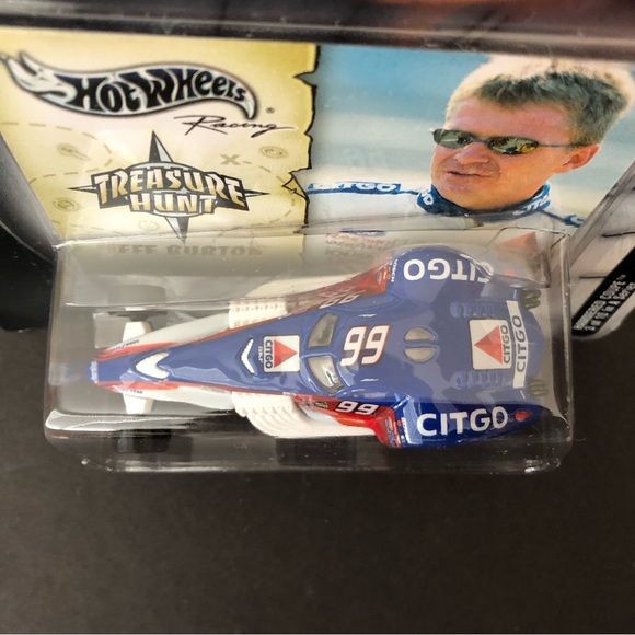 Hot Wheels Jeff Burton Hammered Coupe 2003 Nascar Treasure Hunt #B0483 NRFP 1:64 - Picture 4 of 7